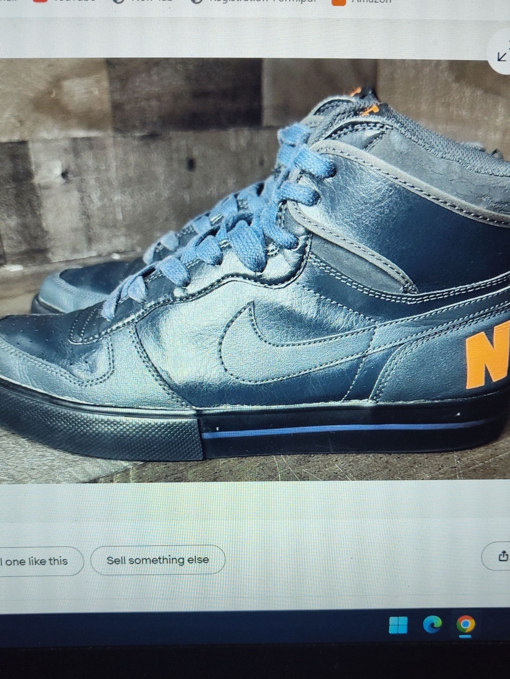 Nike Men’s Mid-"Big High AC " Black & Orange 477103-058 NWOB